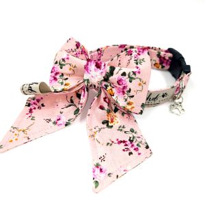 Pink Floral Collar & Girly Bow (Girl)